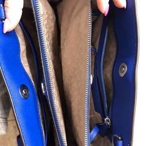 Blue Michael Kors purse
